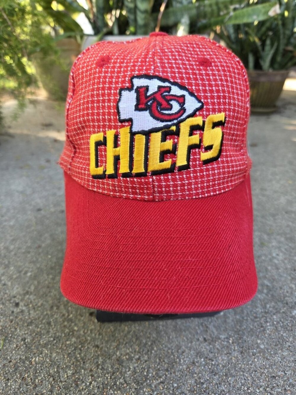 Vintage 1990s Kansas City Chiefs Cap Hat Logo Athletic Pro Line Strapback Wool